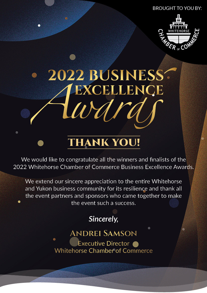 Business Excellence Awards Whitehorse Chamber of Commerce